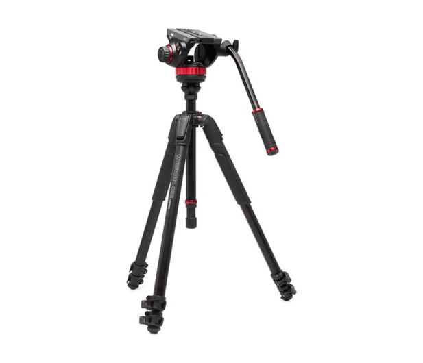 Manfrotto 055 Video Alu Black z głowicą 502AH - 1486313 - zdjęcie